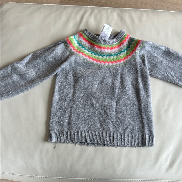 Jacadi Dark Blue Sweater with Pink and Red Heart Design and Grey Sweater - Picture 15 of 15